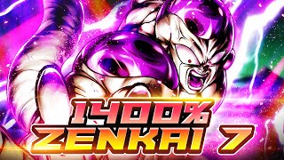 Z7, 1400%, 14* LF FULL POWER FRIEZA IS PRETTY STRONG! | Dragon Ball Legends