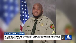 Correctional officer charged with assault