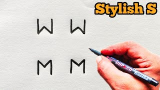 How to Draw Stylish S Step By Step | Easy Drawing | Letter S