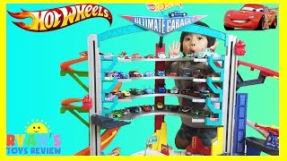 BIGGEST HOT WHEELS ULTIMATE GARAGE PLAYSET with Disney Cars Toys