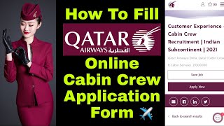 How To Fill Qatar Airways Cabin Crew Application Form | Takeoff With Samreen