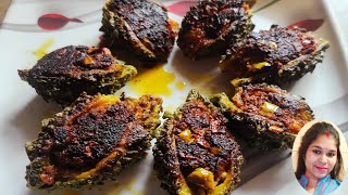 ମସଲା ଦିଆ ଗୋଟା କଲରା ଭଜା | Stuffed Bitter gourd fry in odia | Gota kalara vaja odia | kalara gota vaja