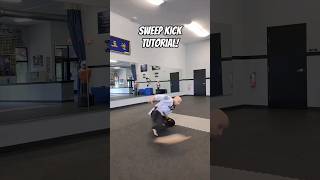 Sweep Kick Tutorial! #taekwondo #karate #martialarts #kickboxing #muaythai #mma #shorts