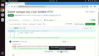 Suggest/commit changes directly on a GitHub PR
