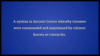 Trierarchy Meaning