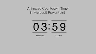 How to Create a Animated PowerPoint Countdown Timer
