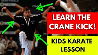 Karate Training for Kids at Home | Learn the Crane Kick! | Dojo Go (Week 16)