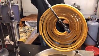 Giant Churros Making 巨大吉拿棒製作 - Taiwanese Street Food