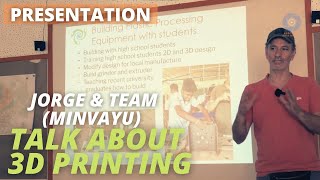 Jorge presents Minvayu’s work at CSR to IIT Madras \u0026 Tvasta 3D printer startup delegations