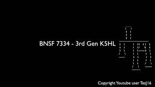 BNSF 7334 - 3rd Gen K5HL