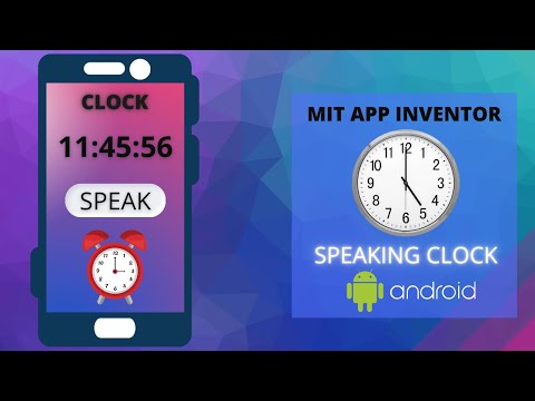Cómo crear una aplicación de reloj parlante || Inventor de la aplicación MIT || Por Krishna Raghavendran