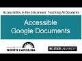 Accessible Google Documents