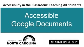 Accessible Google Documents