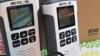 Product Review on Retevis RT45 Walkie Talkies