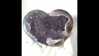 (Co#J177) 紫水晶瑪瑙心/Amethyst Agate Heart