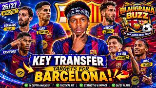 🔥 Barcelona's MASSIVE Transfer Targets! Julian Alvarez, Bernardo Silva & Joao Pedro | Blaugrana Buzz