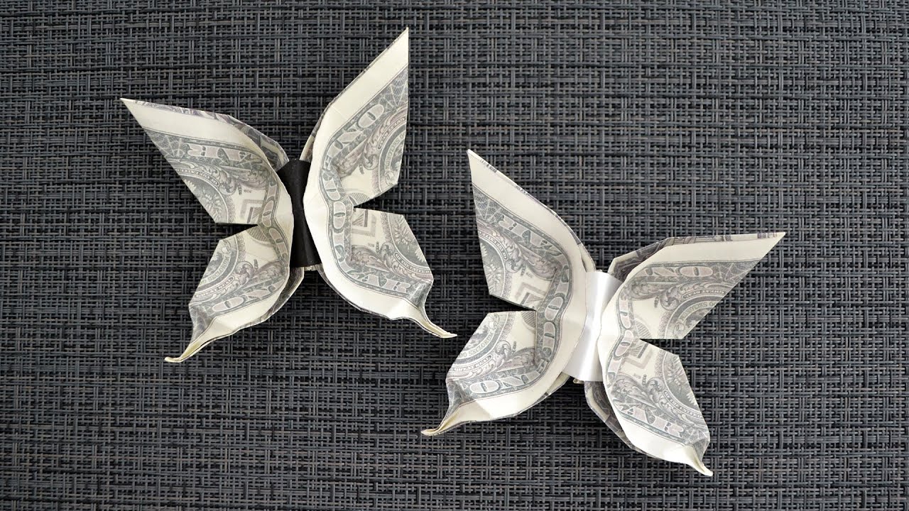 My MONEY BUTTERFLY | Nice Dollar Origami | Animals And Birds | Tutorial ...