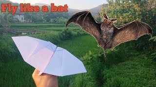 Membuat kelelawar bisa terbang Kerajinan dari kertas lipat origami pesawat origami airplane easy