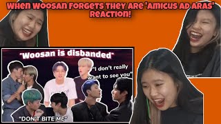 When woosan forgets they are ‘Amicus Ad Aras’ First Time Reaction! 😂 By kbopping