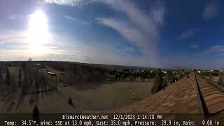 BismarckWeatherTimeLapse 2023 12 01