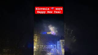 Slovenia says Happy New Year with fireworks over Ljubljana castle. Srečno! 🇸🇮🥂