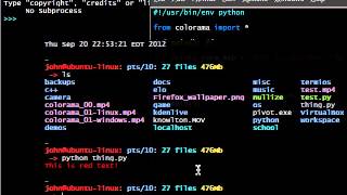 Python colorama 01 Init