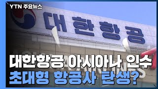 대한항공의 아시아나 인수로 초대형 항공사 탄생? / YTN