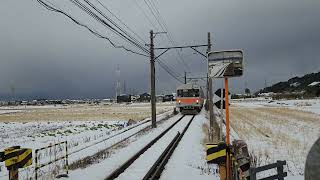 北陸鉄道石川線小柳駅の電鐘式踏切