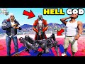 Franklin Trying To Find HELL GOD To Destroy Hell Community In GTA 5 | SHINCHAN and CHOP