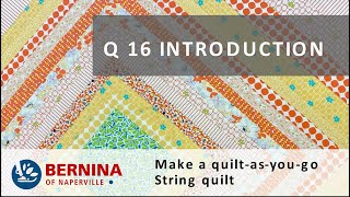 BERNINA Q 16 Longarm: Introduction