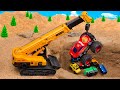 Mega RC Trucks RC Heavy Haulage RC Car Transport RC Traktor Volvo Lesu BL71 RC Wheel Loader Dozer!!!