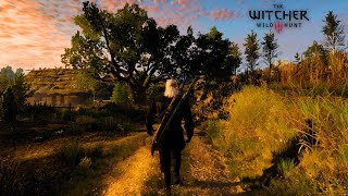 [4K] Relaxing Walk Across the Map | The Witcher 3 ASMR Ambience