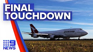 Last Qantas 747 reaches California for retirement | 9 News Australia