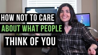 How to not care about what people think of you in a job interview