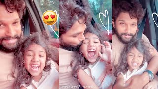 Pushpa2 Allu Arjun Cute Fun With His Daughter Allu Arha | Allu Sneha | Pushpa 2 The Rule | Allu Arha