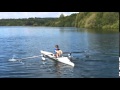 TS515 Training Scull  11yr old beginner's 1st time in skiff