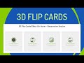 Responsive 3D Flip Card Effect on Hover