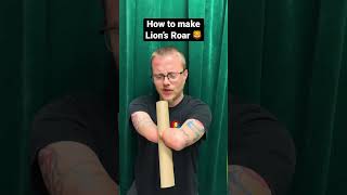 How to make lion’s roar, sound effect with a paper towel roll 😱🦁