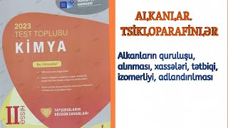 Kimya test toplusu 2023; Alkanlar 85-131