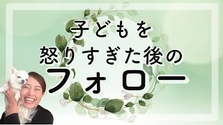 【親の感情コントロール】怒りすぎた後にやるべきフォロー/子どもが変わる、親の気持ちが切り替わる