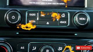 hidden radio settings in a 2014 to 2018 Chevy silverado