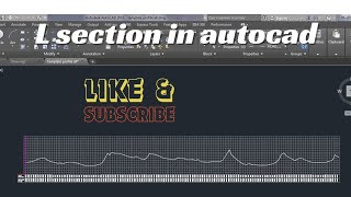 how to create L section in autocad #autocad #Longsection