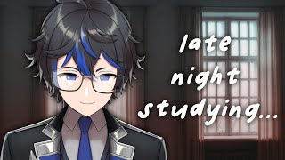 studying at night (with some lofi & rain sounds)