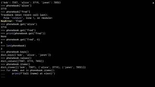 Python Dictionaries - Selecting a Dictionary Type