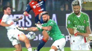 Olivier Giroud What a SAVE Genoa vs AC Milan (1-0)