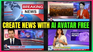 Create News With AI Avatars 100% Free - Create | Edit | Done