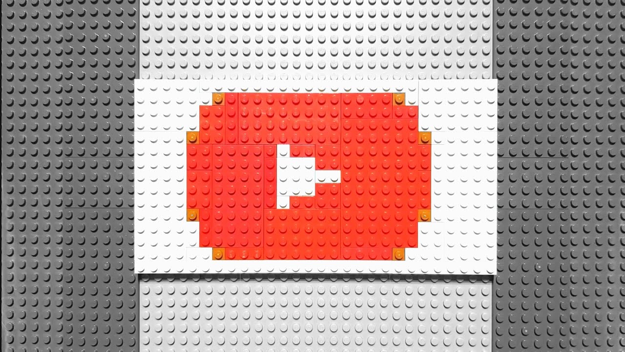 LEGO PIXEL ART | YOUTUBE LOGO - YouTube