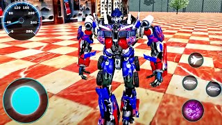 Optimus Prime and Bumblebee Transformation - Jet Robot Car Simulator - Android GamePlay