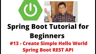 Spring Boot Tutorial for Beginners #13 - Create Simple Spring Boot REST API - /hello-world