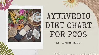 AYURVEDIC DIET CHART FOR PCOS IN ENGLISH/Dr.LEKSHMI BABU/ PCOS SERIES-3